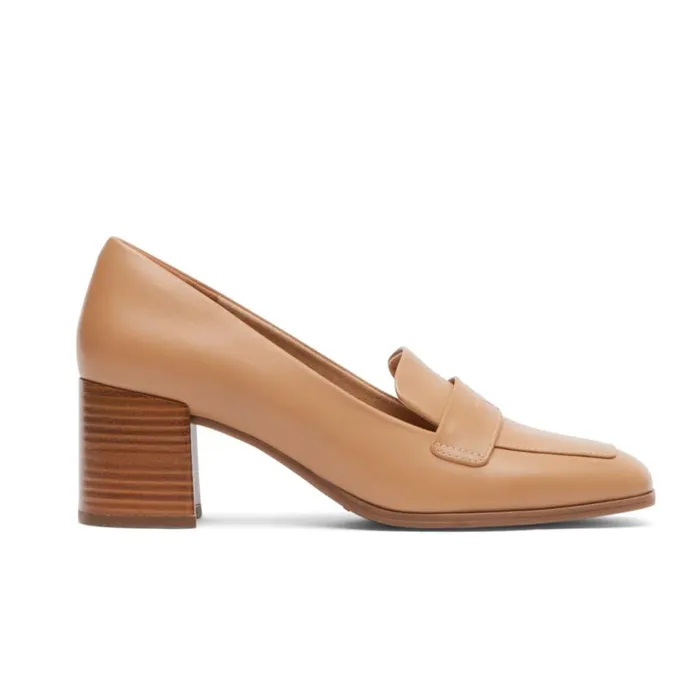 Rockport Loafers Women Violetta Loafer Mocha Latte Leather Rockport Loafers Women Violetta Loafer Mocha Latte Leather