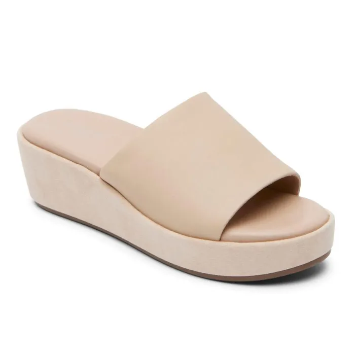 Rockport SlipOns Women Aubriella Slide Neutral Beige