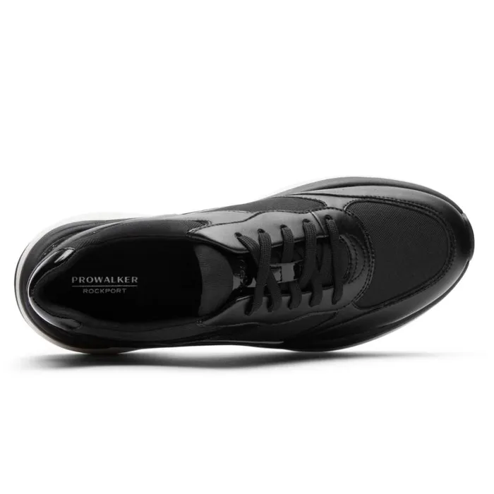 Rockport Sneakers Women Prowalker Eco Sneaker Black Leather Eco Rockport Sneakers Women Prowalker Eco Sneaker Black Leather Eco