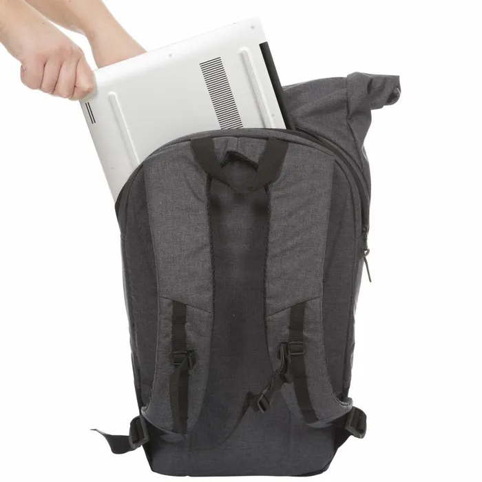 Rolla 30L Rolltop Laptop Backpack Dark Grey Men Trespass Roll Top Backpacks
