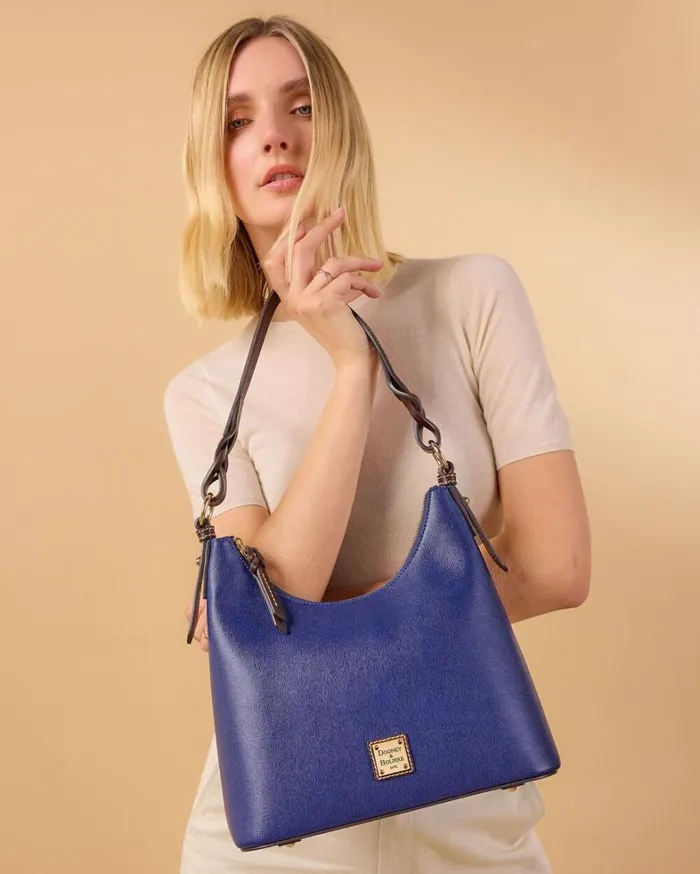 Saffiano Bryce Hobo Natural Women Dooney and Bourke Shoulder Bags