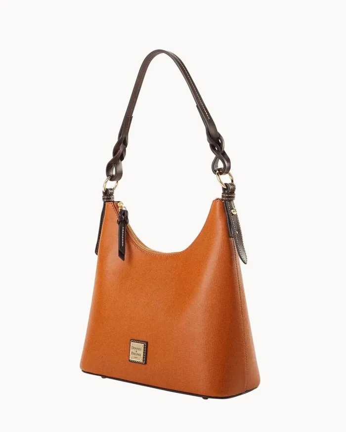 Saffiano Bryce Hobo Natural Women Dooney and Bourke Shoulder Bags