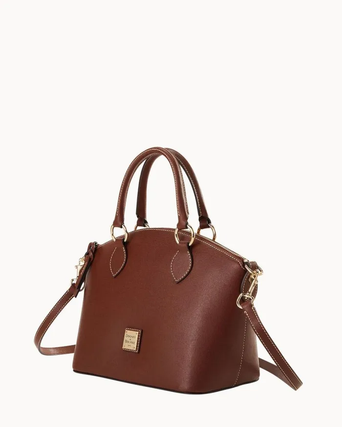 Saffiano Satchel Amber Women Dooney and Bourke Satchels Saffiano Satchel Amber Women Dooney and Bourke Satchels