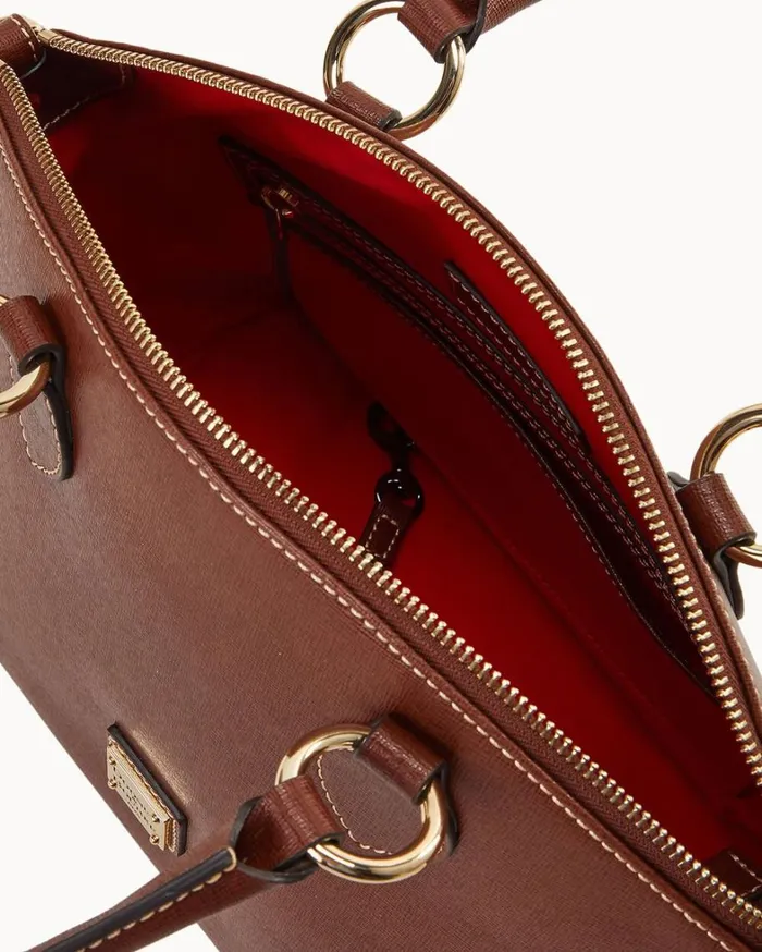 Saffiano Satchel Amber Women Dooney and Bourke Satchels Saffiano Satchel Amber Women Dooney and Bourke Satchels