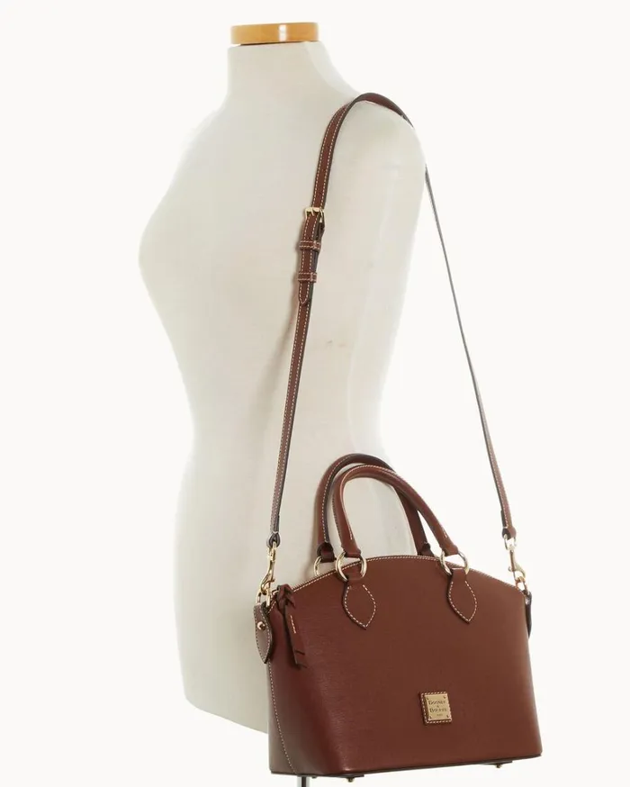 Saffiano Satchel Amber Women Dooney and Bourke Satchels Saffiano Satchel Amber Women Dooney and Bourke Satchels
