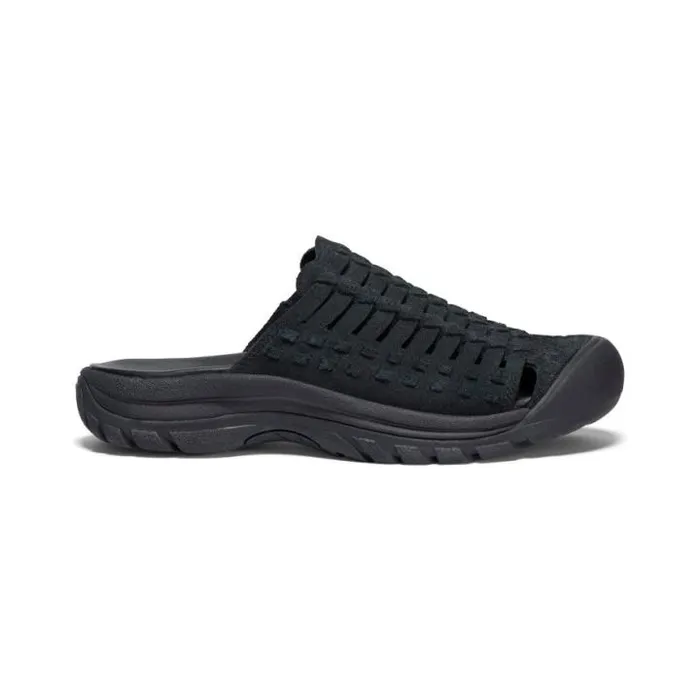 San Juan II BlackBlack Leather Sandal Women KEEN SlipOns