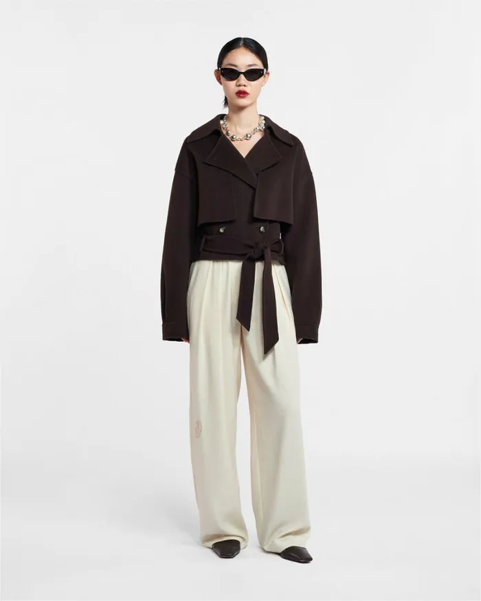 Satoyo Coffee Ground Women Nanushka Jackets and Blazers Satoyo Coffee Ground Women Nanushka Jackets and Blazers