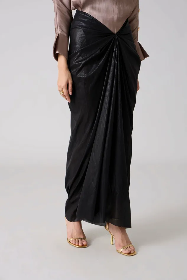 Scarlet Sage Bottoms Antonia Skirt 8211 Metallic Black 8211 Women