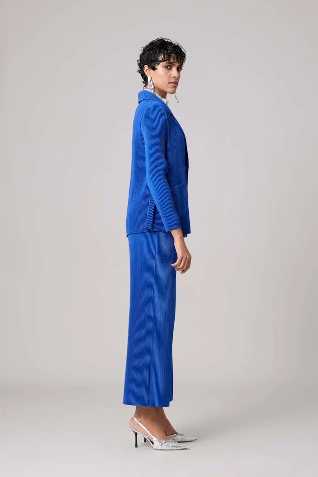 Scarlet Sage CoOrd Sets Antonia Blazer Set 8211 Azure Blue 8211 Women