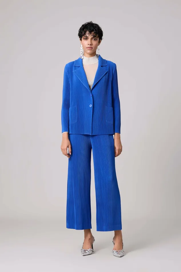 Scarlet Sage CoOrd Sets Antonia Blazer Set 8211 Azure Blue 8211 Women