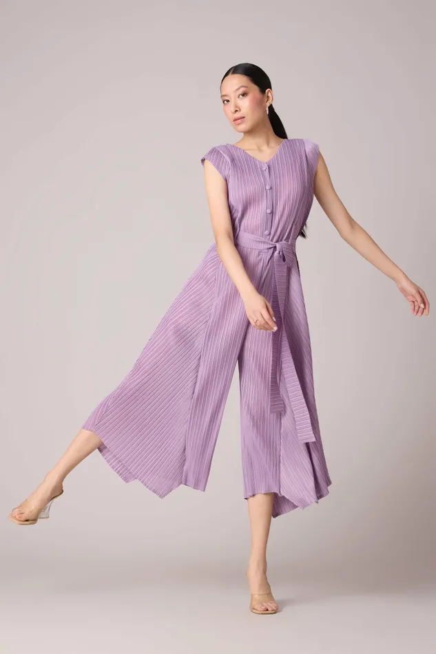 Scarlet Sage CoOrd Sets Mabel Jumpsuit 8211 Lavender 8211 Women