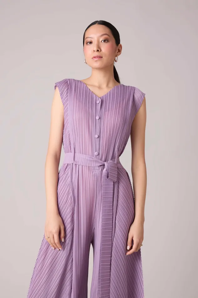 Scarlet Sage CoOrd Sets Mabel Jumpsuit 8211 Lavender 8211 Women