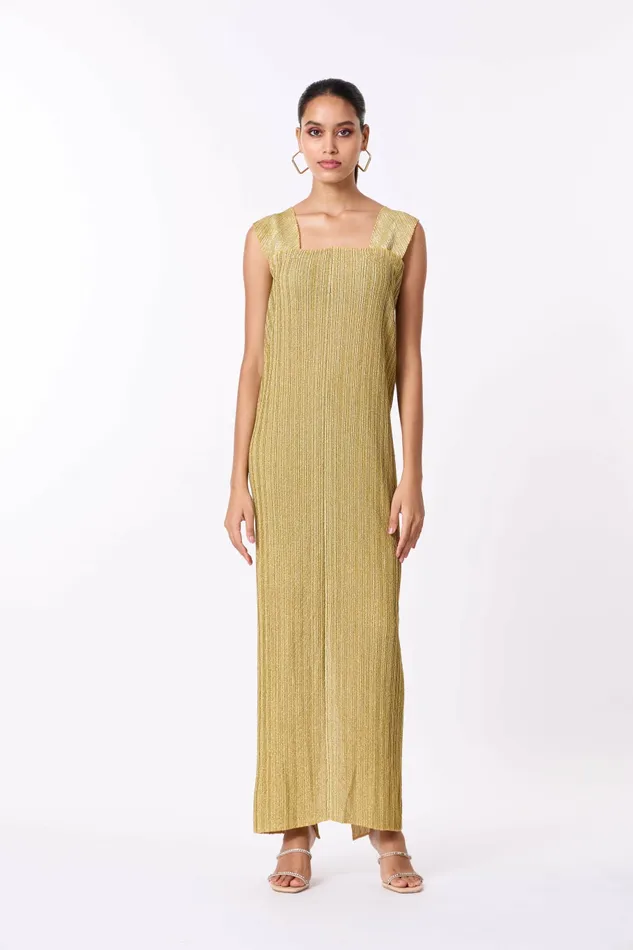 Scarlet Sage Dresses Kallista Cape Gown 8211 Gold 8211 Women