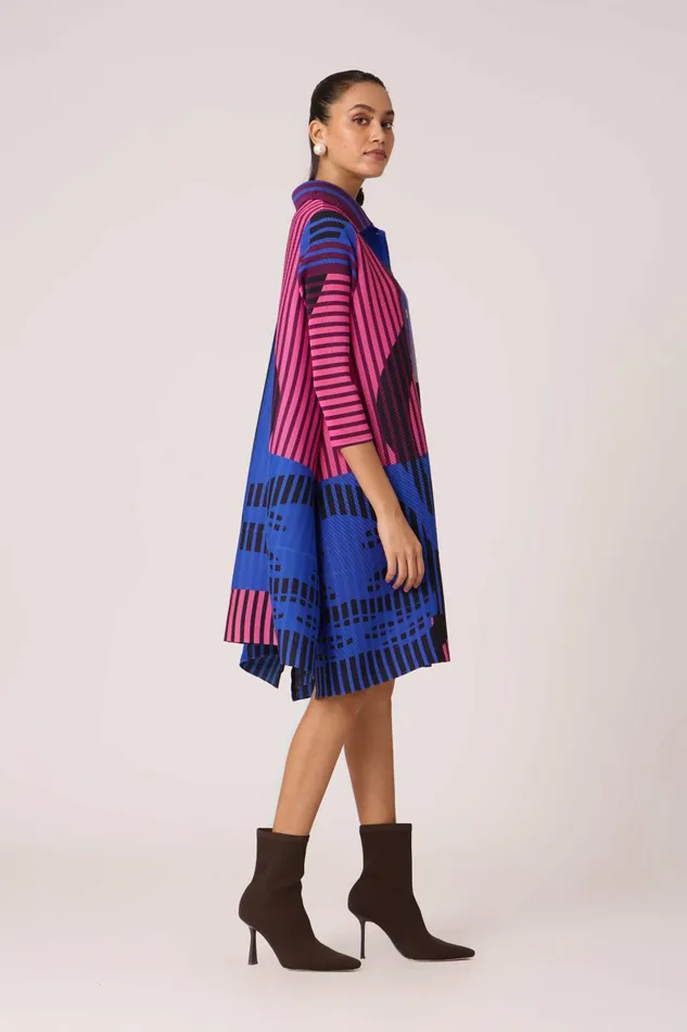 Scarlet Sage Dresses Rory Abstract Print Dress 8211 Blue 8211 Women