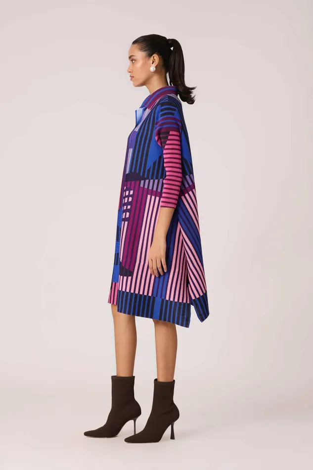 Scarlet Sage Dresses Rory Abstract Print Dress 8211 Blue 8211 Women