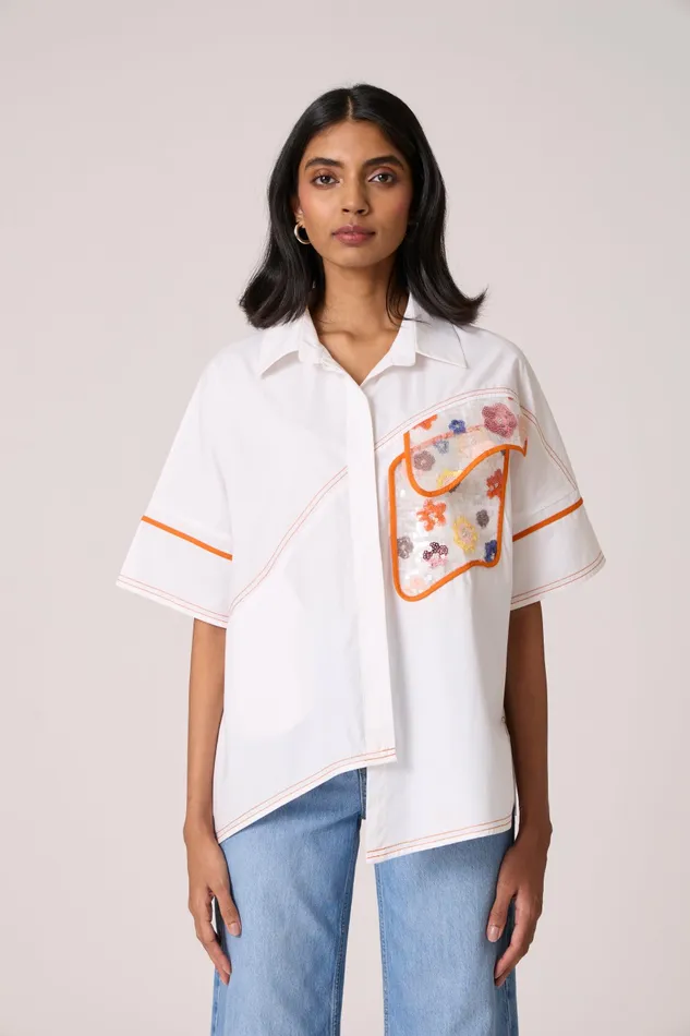 Scarlet Sage Tops Andrea Shirt 8211 Bright White 8211 Women
