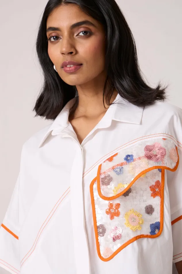 Scarlet Sage Tops Andrea Shirt 8211 Bright White 8211 Women