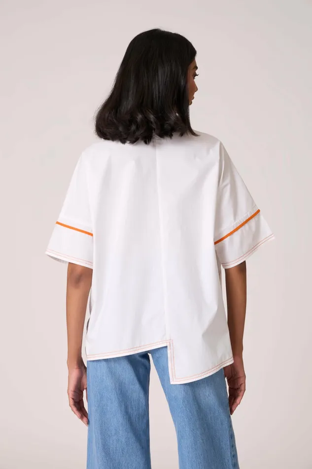 Scarlet Sage Tops Andrea Shirt 8211 Bright White 8211 Women