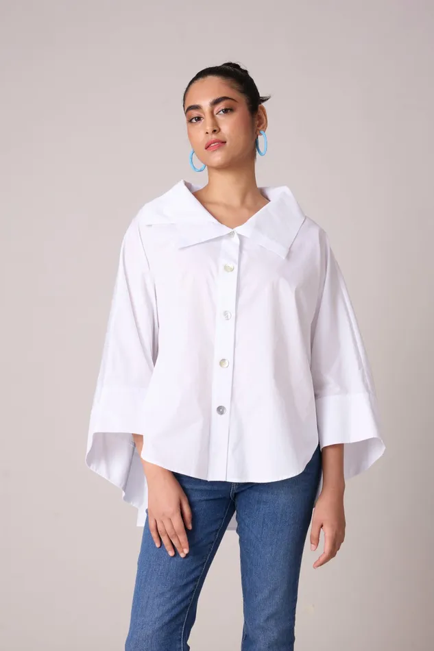 Scarlet Sage Tops Vida Shirt 8211 White 8211 Women