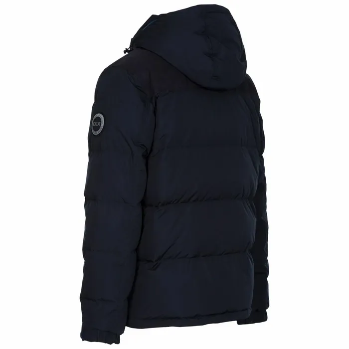 Scenery DLX Hooded Down Jacket Navy Men Trespass Padded Jackets
