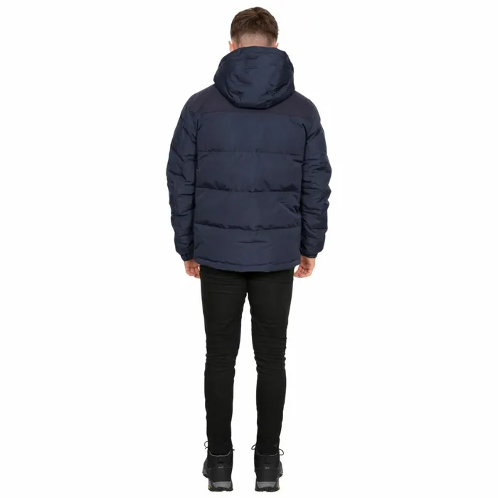 Scenery DLX Hooded Down Jacket Navy Men Trespass Padded Jackets