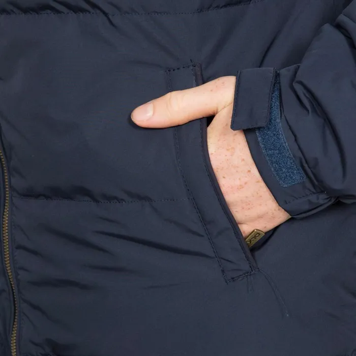 Scenery DLX Hooded Down Jacket Navy Men Trespass Padded Jackets