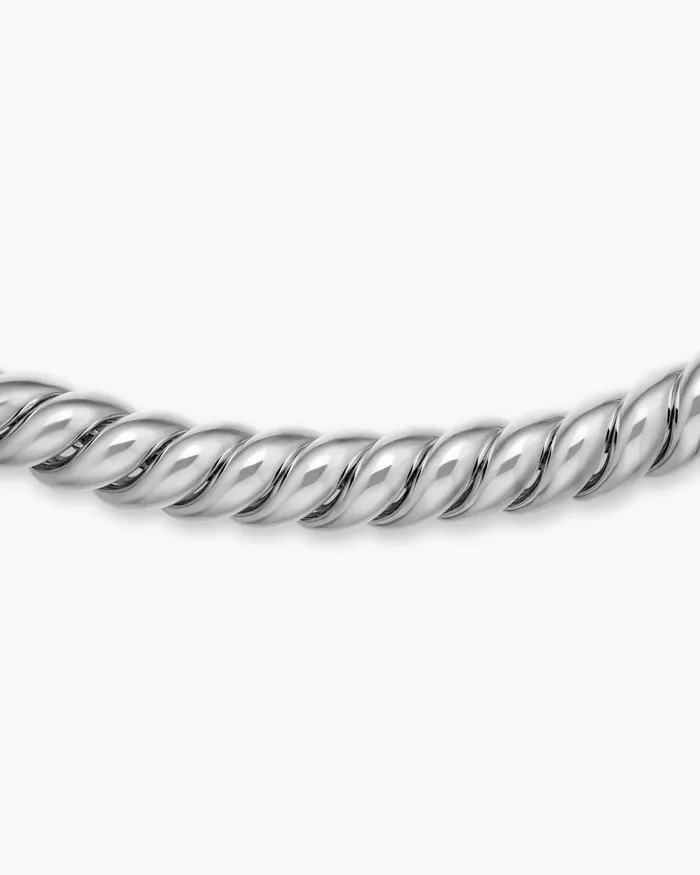 Sculpted Cable Necklace In Sterling Silver 85mm Women David Yurman Statement Sculpted Cable Necklace In Sterling Silver 85mm Women David Yurman Statement