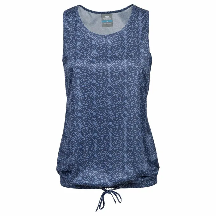 Seeley Sleeveless Active TShirt Airforce Blue Print Women Trespass Gym and Sports Tops Seeley Sleeveless Active TShirt Airforce Blue Print Women Trespass Gym and Sports Tops