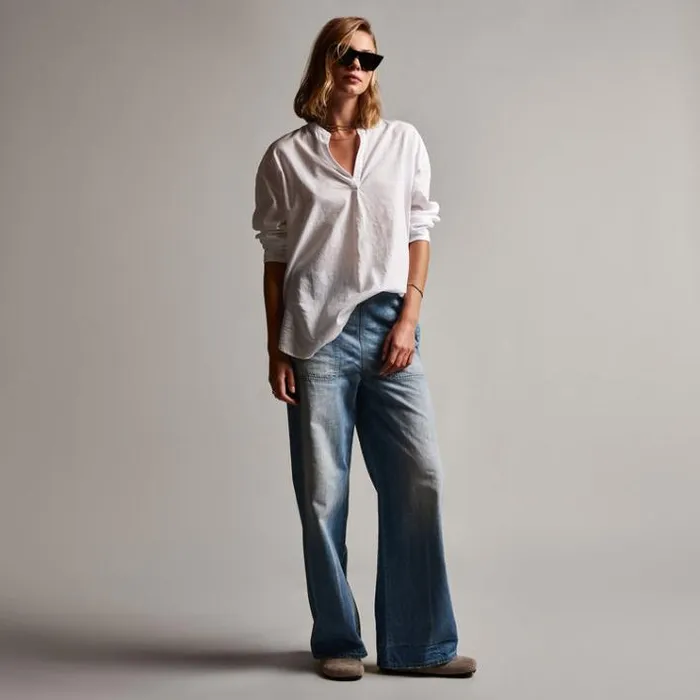 Shirting Women James Perse Bison Tunic White