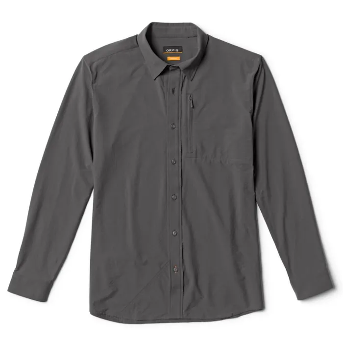 Shirts Men Orvis Horseshoe Hills LongSleeved Tech Shirt Dark Grey