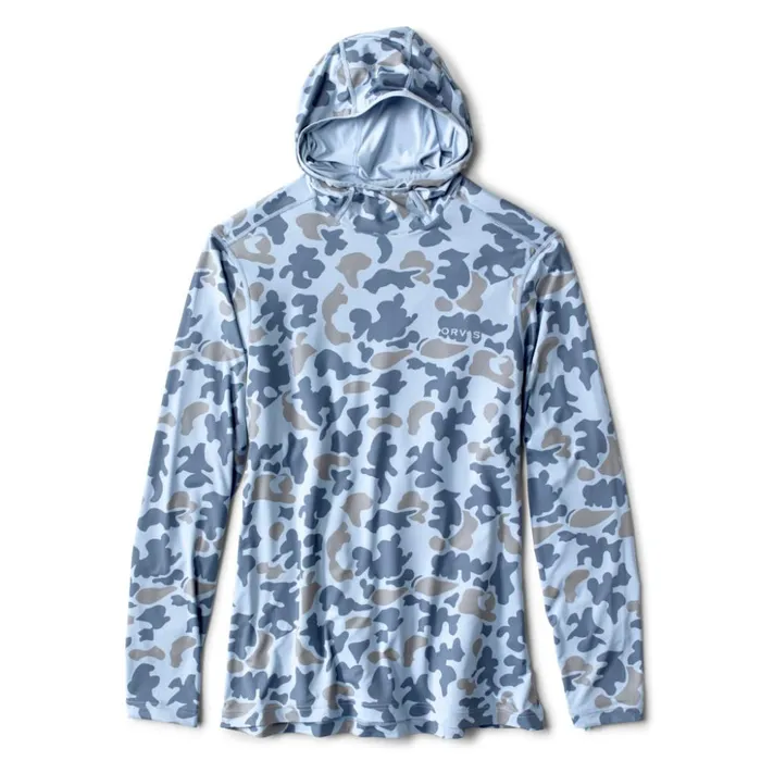 Shirts Men Orvis Sun Defense LongSleeved Hoodie Orvis 1971 Camo