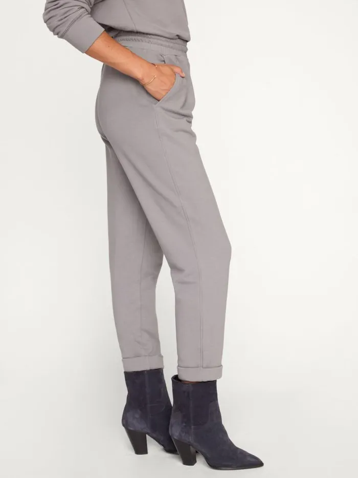 Shop Brochu Walker Bottoms The Penn Terry Pant Ammonite
