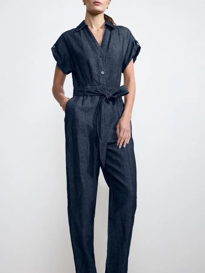 Shop Brochu Walker Dresses The Banks Jumpsuit Indigo