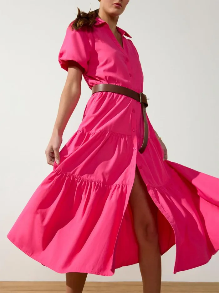 Shop Brochu Walker Dresses The Havana Dress Hot Pink