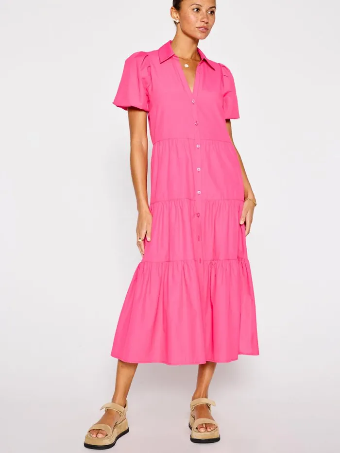 Shop Brochu Walker Dresses The Havana Dress Hot Pink