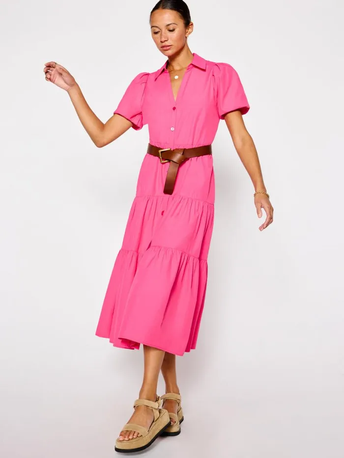 Shop Brochu Walker Dresses The Havana Dress Hot Pink