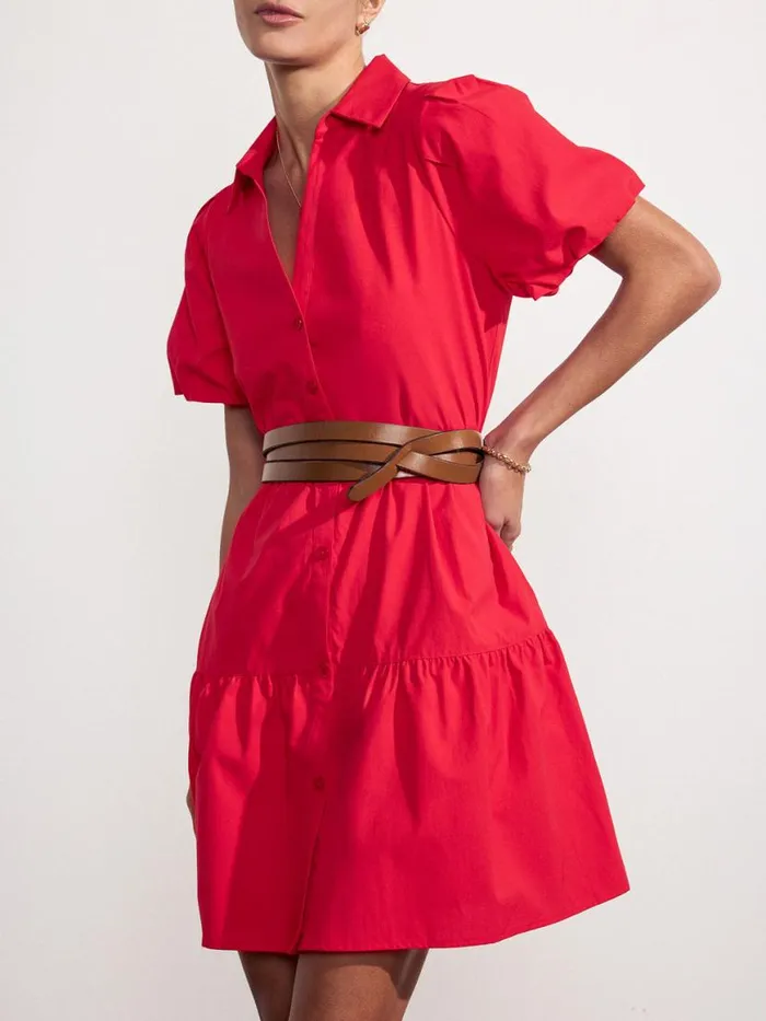 Shop Brochu Walker Dresses The Havana Mini Dress Carmine Red