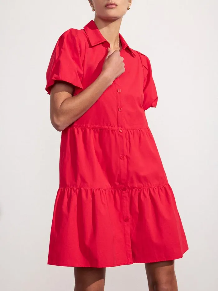 Shop Brochu Walker Dresses The Havana Mini Dress Carmine Red