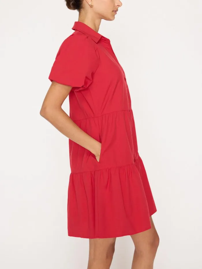 Shop Brochu Walker Dresses The Havana Mini Dress Carmine Red