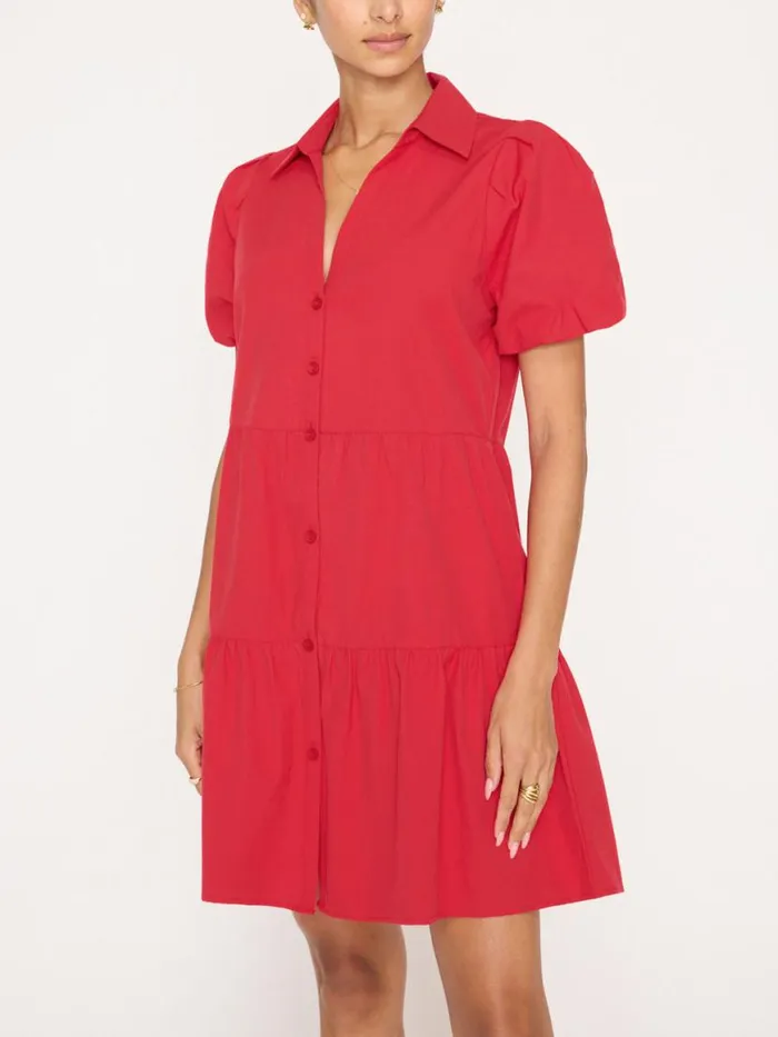Shop Brochu Walker Dresses The Havana Mini Dress Carmine Red
