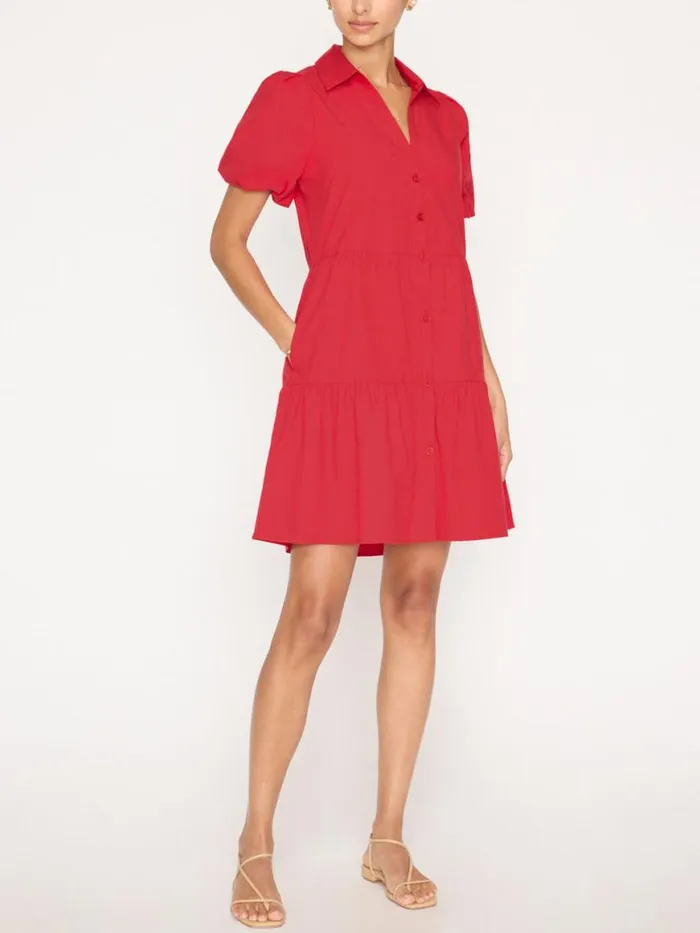 Shop Brochu Walker Dresses The Havana Mini Dress Carmine Red