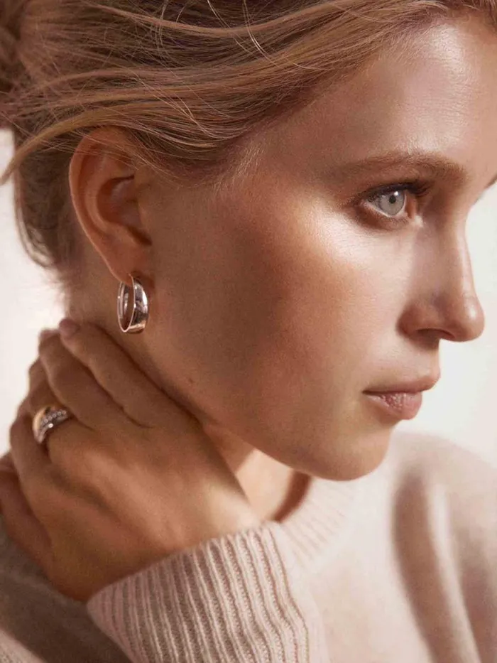 Shop Brochu Walker Fine Jewelry Icons White Gold Oval Hoop Earrings White Gold
