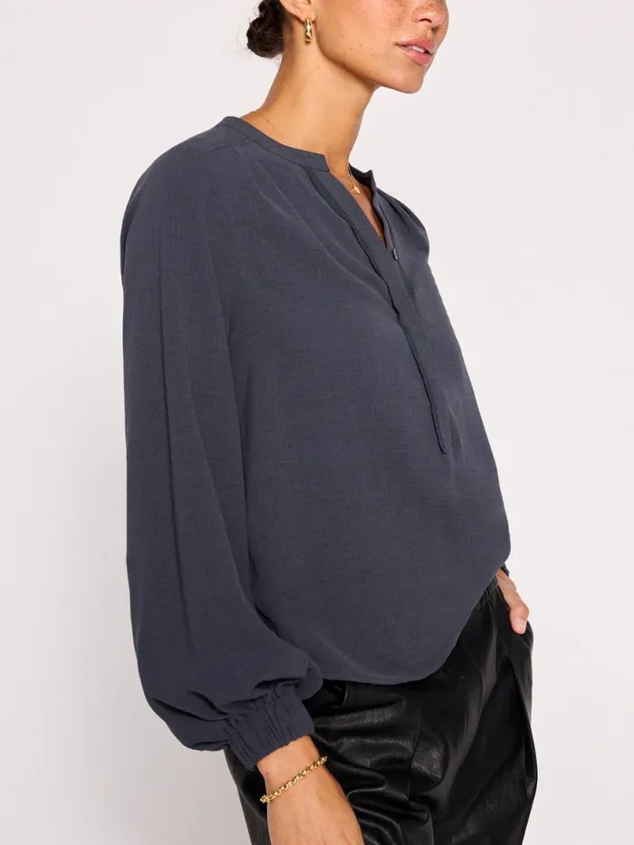 Shop Brochu Walker Tops The Phoebe Blouse Slate