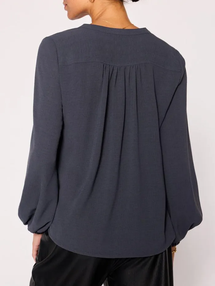 Shop Brochu Walker Tops The Phoebe Blouse Slate