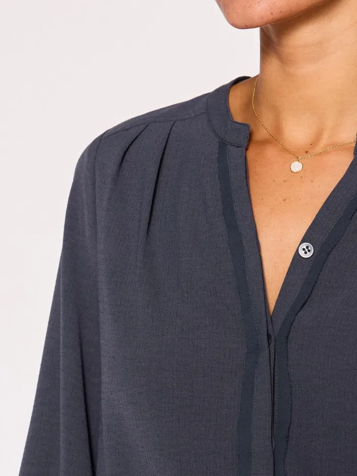 Shop Brochu Walker Tops The Phoebe Blouse Slate