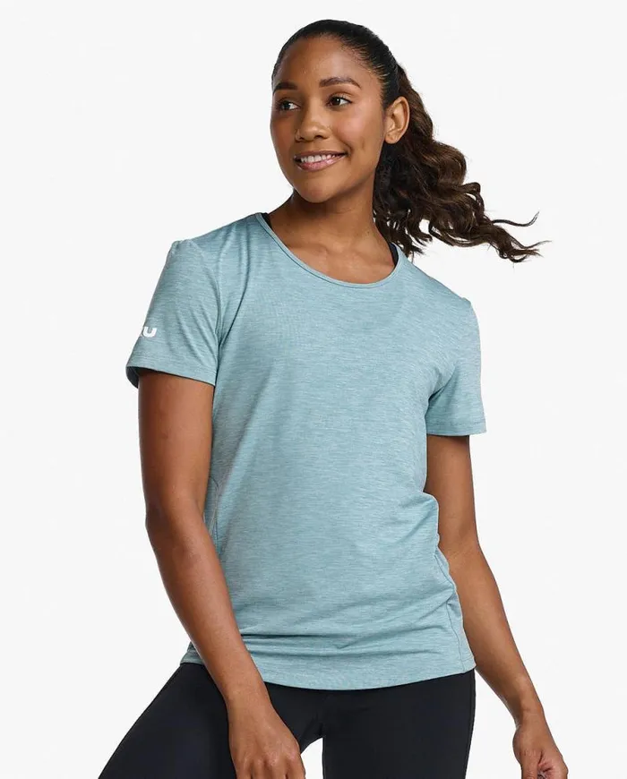 Short Sleeve Womens 2XU Motion Tee Chambraywhite