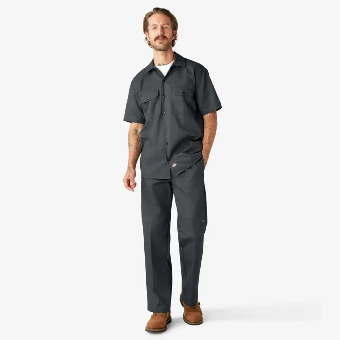 Short Sleeve Work Shirt Charcoal Gray Charcoal Gray ch Men Dickies Work Shirts Short Sleeve Work Shirt Charcoal Gray Charcoal Gray ch Men Dickies Work Shirts
