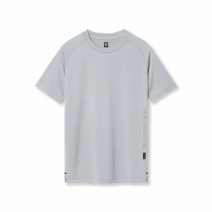 Short Sleeves Men ASRV 3DLite 20 Lycra Fitted Tee Slate Grey 034otwr034