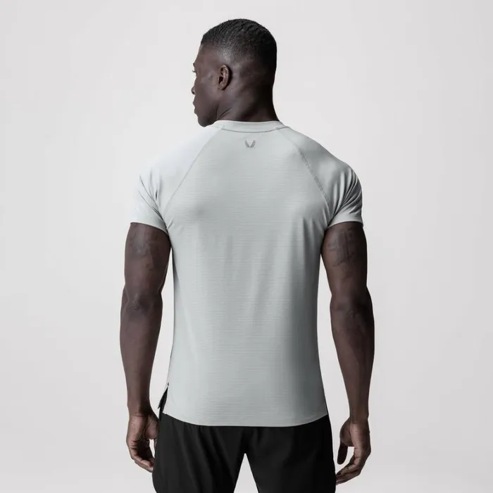 Short Sleeves Men ASRV 3DLite 20 Lycra Fitted Tee Slate Grey 034otwr034