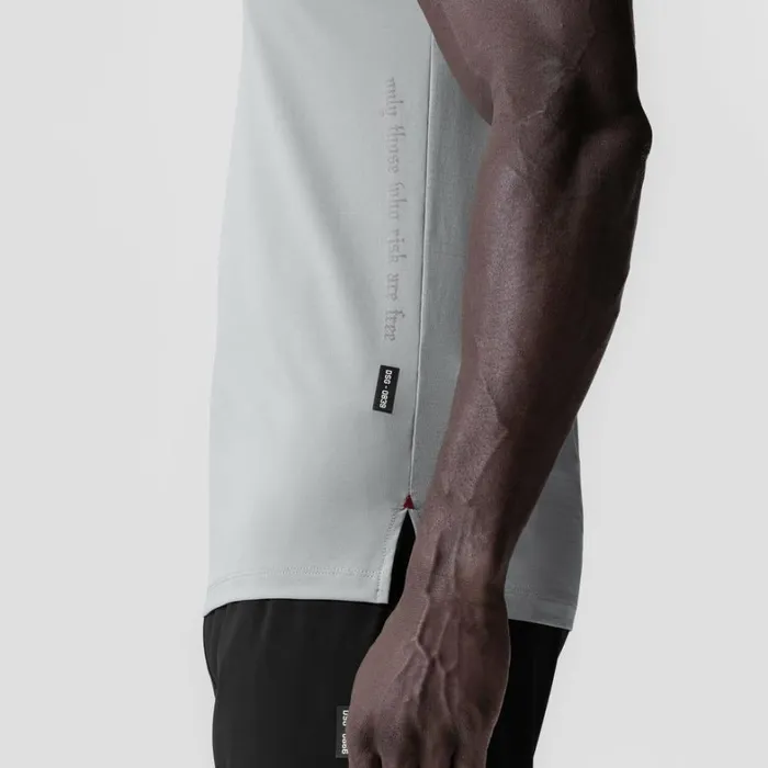 Short Sleeves Men ASRV 3DLite 20 Lycra Fitted Tee Slate Grey 034otwr034